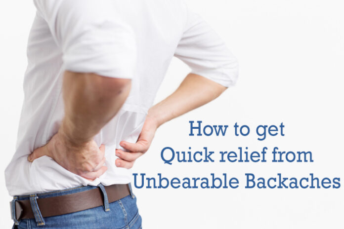 get quick relief from backaches