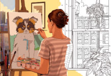 What are different types of painting?