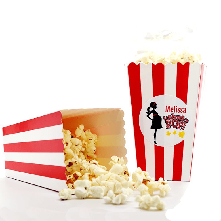 red and whote popcorn designs