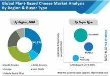 Plant Based Cheese Market is Poised to Grow at a Healthy 9% CAGR Between 2019 And 2027 global-plant-based-cheese-market-analysis-by-region-and-buyer-type (2)