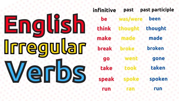 the irregular verbs