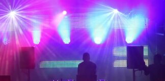 led screen at dj festival