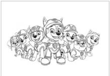 Printable Paw Patrol coloring pages