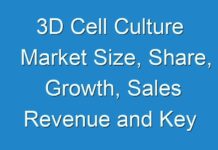 3D Cell Culture Market Size, Share, Growth, Sales Revenue and Key Drivers Analysis Research Report by 2027
