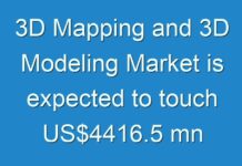 3D Mapping and 3D Modeling Market is expected to touch US$4416.5 mn by 2024