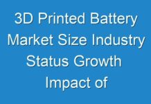 3D Printed Battery Market Size Industry Status Growth Impact of COVID-192021-2031