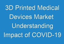 3D Printed Medical Devices Market Understanding Impact of COVID-19 To Boost Revenue Growth 2024 – 2031