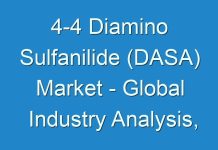 4-4 Diamino Sulfanilide (DASA) Market – Global Industry Analysis, Size, Share, Growth, Trends, and Forecast 2018 – 2026