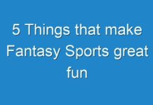 5 Things that make Fantasy Sports great fun