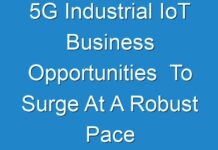 5G Industrial IoT Business Opportunities To Surge At A Robust Pace In Terms Of Revenue Over 2031