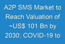 A2P SMS Market to Reach Valuation of ~US$ 101 Bn by 2030; COVID-19 to Affect Future Growth Trajectory