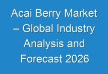 Acai Berry Market – Global Industry Analysis and Forecast 2026