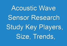 Acoustic Wave Sensor Research Study Key Players, Size, Trends, Opportunities and growth Analysis