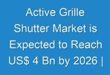 Active Grille Shutter Market is Expected to Reach US$ 4 Bn by 2026 | CAGR of more than 8%