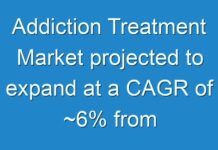 Addiction Treatment Market projected to expand at a CAGR of ~6% from 2024 to 2030
