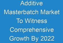 Additive Masterbatch Market To Witness Comprehensive Growth By 2024