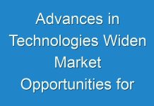 Advances in Technologies Widen Market Opportunities for Satellite-Based Earth Observation Use