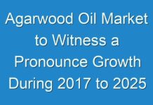 Agarwood Oil Market to Witness a Pronounce Growth During 2017 to 2025