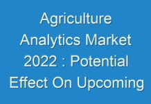 Agriculture Analytics Market 2024 : Potential Effect On Upcoming Future Growth, Competitive Analysis And Forecast
