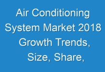Air Conditioning System Market 2018 Growth Trends, Size, Share, Opportunities, Revenue, Regional Outlook, Industry Demand & Forecast to 2026