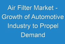 Air Filter Market – Growth of Automotive Industry to Propel Demand
