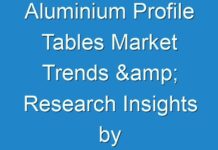 Aluminium Profile Tables Market Trends & Research Insights by 2030; COVID-19 to Affect Future Growth Trajectory