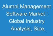 Alumni Management Software Market : Global Industry Analysis, Size, Share, Growth, Trends, and Forecast 2018 – 2026