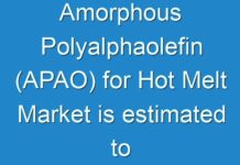 Amorphous Polyalphaolefin (APAO) for Hot Melt Market is estimated to reach US$ 420.9 Mn by 2027