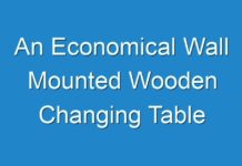An Economical Wall Mounted Wooden Changing Table