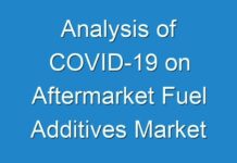 Analysis of COVID-19 on Aftermarket Fuel Additives Market