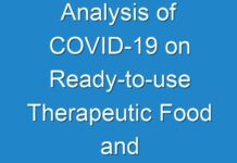 Analysis of COVID-19 on Ready-to-use Therapeutic Food and Supplementary Food (RUTF & RUSF) Market