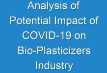 Analysis of Potential Impact of COVID-19 on Bio-Plasticizers Industry Analysis