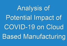 Analysis of Potential Impact of COVID-19 on Cloud Based Manufacturing Market