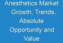 Anesthetics Market Growth, Trends, Absolute Opportunity and Value Chain 2018-2028