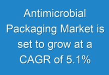 Antimicrobial Packaging Market is set to grow at a CAGR of 5.1%