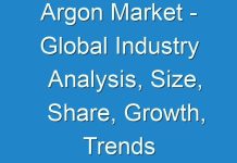 Argon Market – Global Industry Analysis, Size, Share, Growth, Trends and Forecast, 2013 – 2019