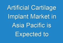 Artificial Cartilage Implant Market in Asia Pacific is Expected to Register Robust Growth During 2018 – 2026