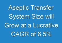 Aseptic Transfer System Size will Grow at a Lucrative CAGR of 6.5% through 2030