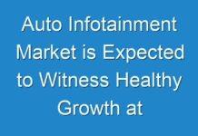 Auto Infotainment Market is Expected to Witness Healthy Growth at 6.4% CAGR through 2026