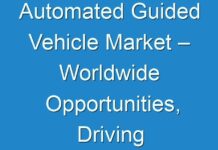 Automated Guided Vehicle Market – Worldwide Opportunities, Driving Forces, Future Potential 2019-2027