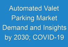 Automated Valet Parking Market Demand and Insights by 2030; COVID-19 to Affect Future Growth Trajectory