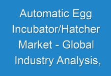 Automatic Egg Incubator/Hatcher Market – Global Industry Analysis, Growth, Trends, and Forecast by 2027