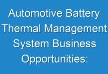 Automotive Battery Thermal Management System Business Opportunities: Size Estimated To Observe Significant Growth By 2018 – 2026