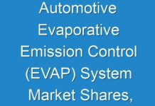 Automotive Evaporative Emission Control (EVAP) System Market Shares, Professional & Technical Industry Vision