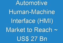 Automotive Human-Machine Interface (HMI) Market to Reach ~ US$ 27 Bn by 2027