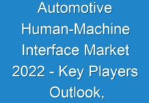 Automotive Human-Machine Interface Market 2024 – Key Players Outlook, Latest Trends and Forecast 2025
