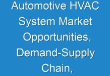 Automotive HVAC System Market Opportunities, Demand-Supply Chain, Cost Revenue 2025