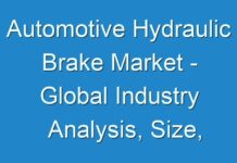 Automotive Hydraulic Brake Market – Global Industry Analysis, Size, Share, Growth, Trends, And Forecast