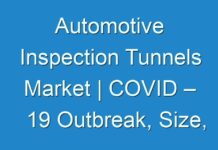 Automotive Inspection Tunnels Market | COVID – 19 Outbreak, Size, Leading Players and Forecast to 2024