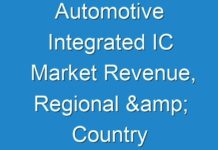 Automotive Integrated IC Market Revenue, Regional & Country Share, Key Factors, Trends & Analysis, To 2027